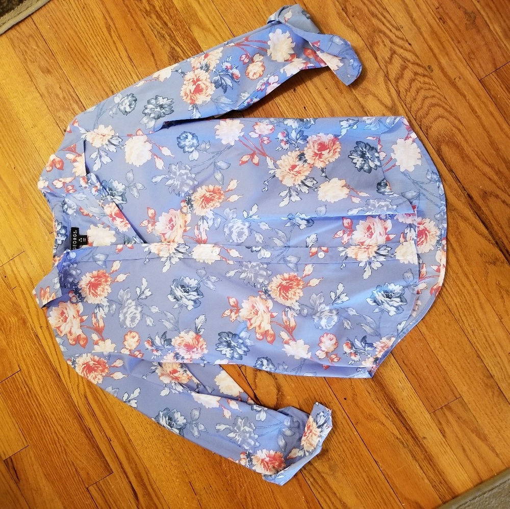 Flowery button down shirt
